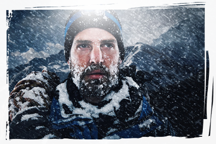 Man in snow