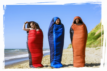 People in sleeping bags