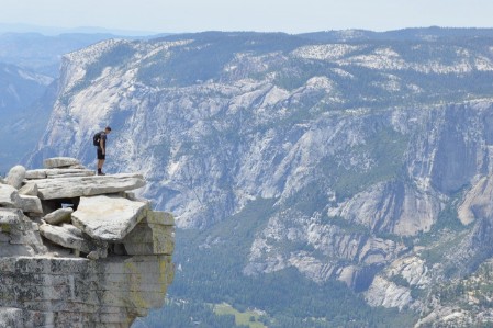 Mountaineering Man on Mountain