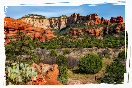 Mountains in the desert in the wilderness