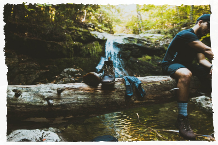 Hiking Socks Man in wilderness
