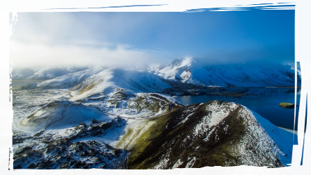 Mountains and snow for trekking