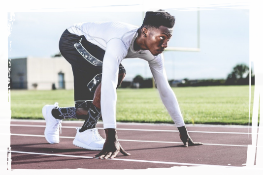 Tough Zone Running Person Ready to sprint