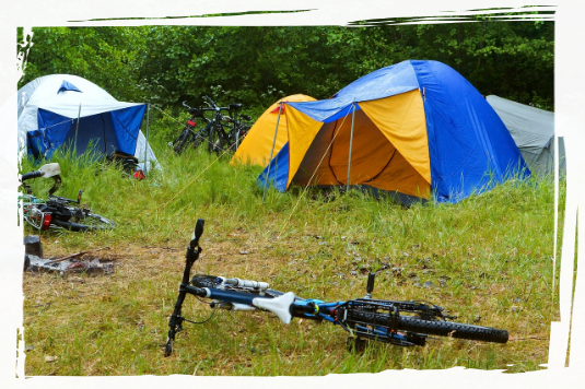 Tents and bicycles