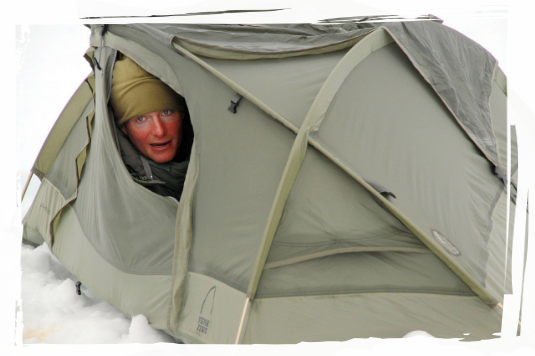 Person in Tent